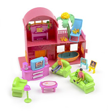 Игровой набор домик для кукол с мебелью IM421