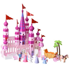 Игровой набор Замок для кукол с фигурками и мебелью IM364