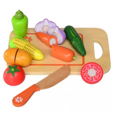 Развивающая игрушка деревянные овощи IE571