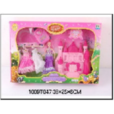 Игровой набор Кукольный домик с куклой и платьями ID43B