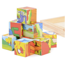 Развивающая игрушка деревянные кубики ферма IE145