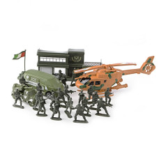 Игровой набор Солдатики с вертолетом и машинкой ID244