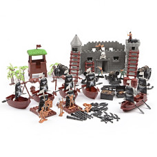 Игровой набор Замок с пиратами и шлюпками ID266