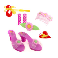 Набор детских аксессуаров с заколками и туфлями для девочки ID141