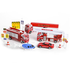 Игровой набор Пожарники с эвакуатором и грузовиком IM107C