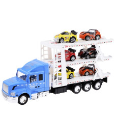 Игрушечный грузовик с платформой для машинок IM78B