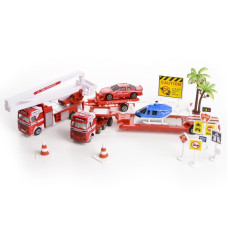 Игровой набор Пожарники с эвакуатором и вертолетом IM107A