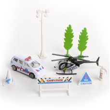 Игровой набор Полиция с машинкой и вертолетом IM269