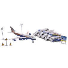 Игровой набор Аэропорт с грузовиками, самолетом и фигурками IM380